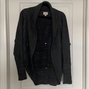 Aritzia Wilfred dark grey heather cardigan